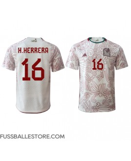 Günstige Mexiko Hector Herrera #16 Auswärtstrikot WM 2022 Kurzarm